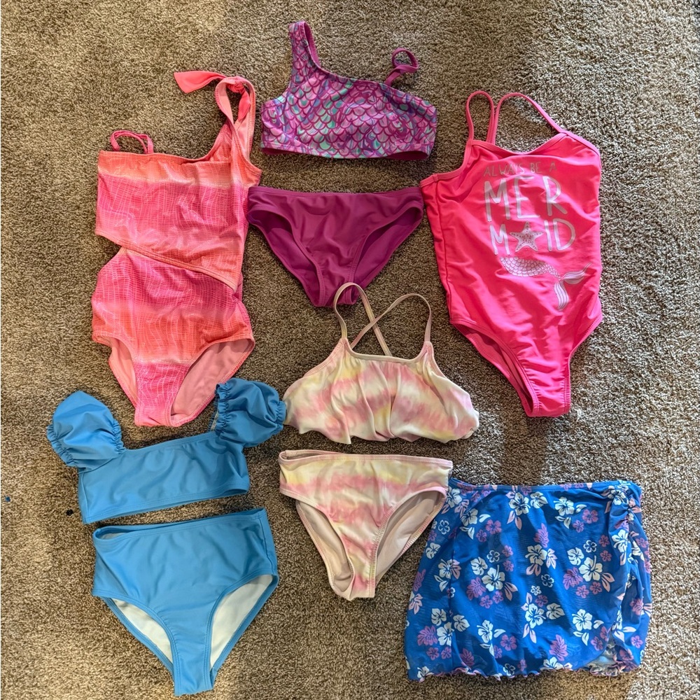 Colorful Girls' Swimsuit Collection